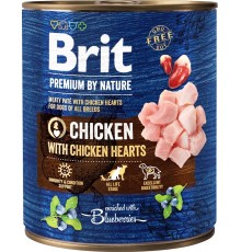 BRIT Premium by Nature Chicken with hearts - Wet dog food - 800 g