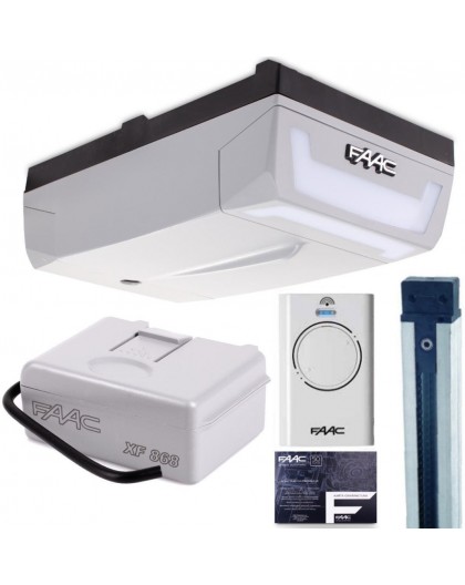 FAAC D1000 garage door kit with 3m two-piece Kevlar rail