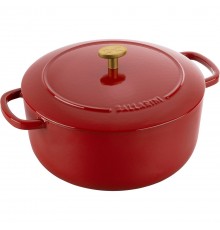 Ballarini Bellamonte Round Cast Iron Pot - 4 ltr, Red