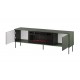 Cama RTV cabinet EF + fireplace black TRESSE 180x40x54.5 matte green