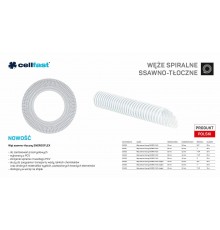 C. SUCTION AND DISCHARGE HOSE FOR PUMPS 50mm x 25mb CLEAR ENERGO-FLEX