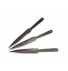 Sports throwing knives KAL22 LIDER 3pcs silver