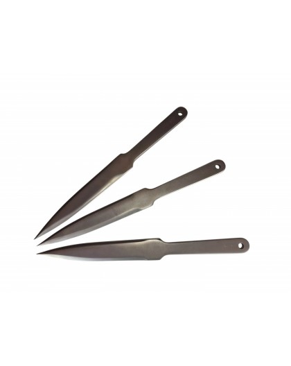 Sports throwing knives KAL22 LIDER 3pcs silver