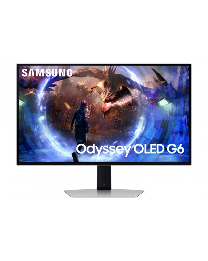 Samsung G60SD computer monitor 68.6 cm (27") 2560 x 1440 pixels Quad HD OLED Silver