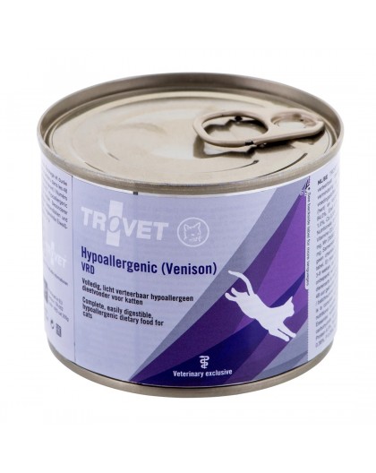TROVET Hypoallergenic VRD with venison - wet cat food - 200g