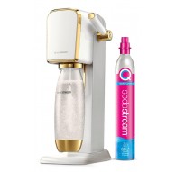 SodaStream Soda Maker ART White-Gold with PET Bottle 1L