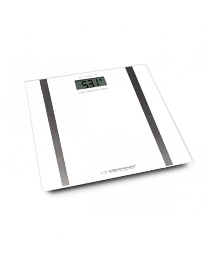 Esperanza Samba Rectangle White Electronic personal scale