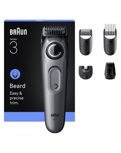 Braun BeardTrimmer 3 80789789 beard trimmer AC/Battery 20 2 cm Black