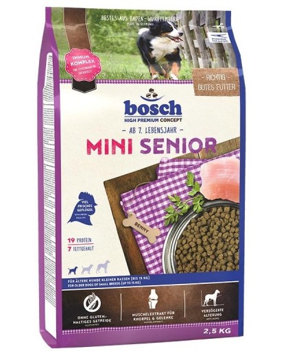 BOSCH Mini Senior - dry dog food - 2,5 kg