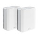ASUS ZenWiFi BT8 (2-pack) Tri-band (2.4 GHz / 5 GHz / 6 GHz) Wi-Fi 7 (802.11be) White 3 Internal
