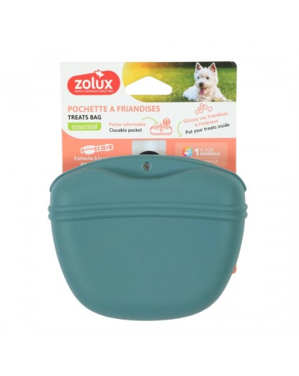 ZOLUX treat pouch for dog - blue