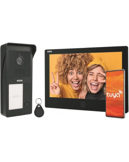 Video Door Phone EURA VDP-49A3-2TY black Tuya