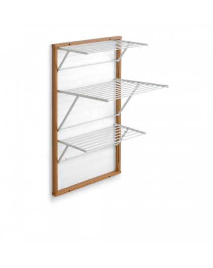 ARREDAMENTI KARIM Wall-mounted drying rack - 63 x 68 cm, Brown