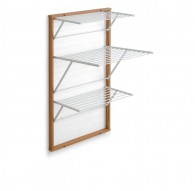 ARREDAMENTI KARIM Wall-mounted drying rack - 63 x 68 cm, Brown