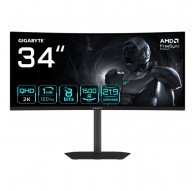 GIGABYTE GS34WQCA 34" WQHD Curved Gaming Monitor - 3440 x 1440, 1500R, 120Hz, 1ms, 300 cd/m², FreeSync Premium, HDR Ready, HDMI 