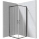 Rectangular shower cabin 80x90 cm