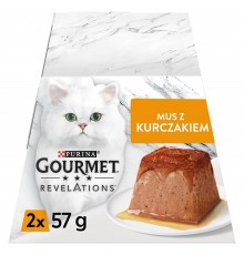 PURINA Gourmet Revelations Mousse with chicken in sauce - wet cat food - 2x57g