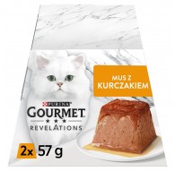 PURINA Gourmet Revelations Mousse with chicken in sauce - wet cat food - 2x57g