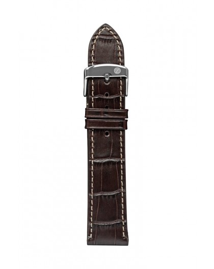 Leather strap brown 20 mm