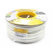 TELEVES COAXIAL CABLE CXT 1.02 CU 79% PVC ref. 2128 - roll 100m (internal)