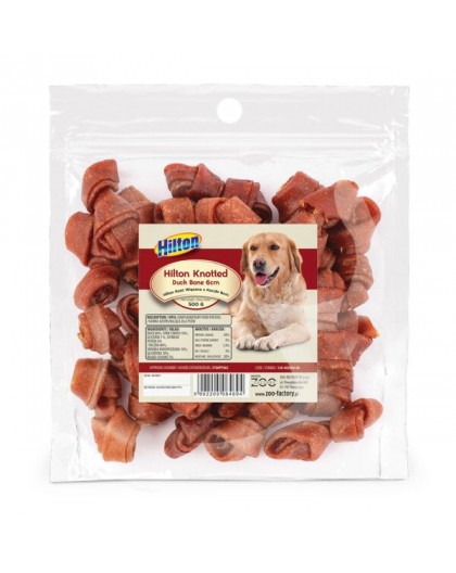 HILTON Knotted Duck Bone 6 cm - dog chew - 500g