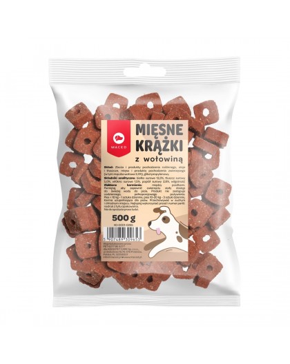 MACED Meat discs with beef for dog- 500 g