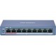 Hikvision DS-3E0109P-E/M(B) network switch Unmanaged L2 Fast Ethernet (10/100) Power over Ethernet (PoE) Blue
