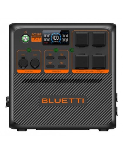 Bluetti AC240P portable power station 4 Lithium Iron Phosphate (LiFePO4) 36000 mAh 2400 W 33 kg