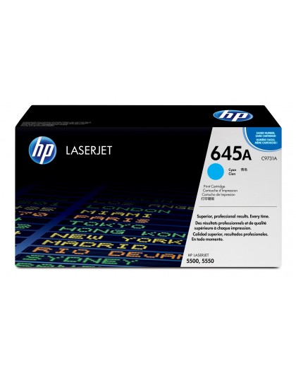 HP 645A Cyan Original LaserJet Toner Cartridge