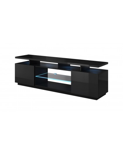 RTV cabinet EVA 180x40x56 black glossy