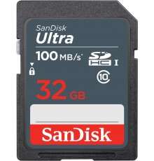 SanDisk Ultra 32GB SDHC Mem Card 100MB/s memory card UHS-I Class 10