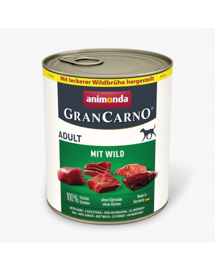 ANIMONDA GranCarno Adult Game - wet dog food - 400g