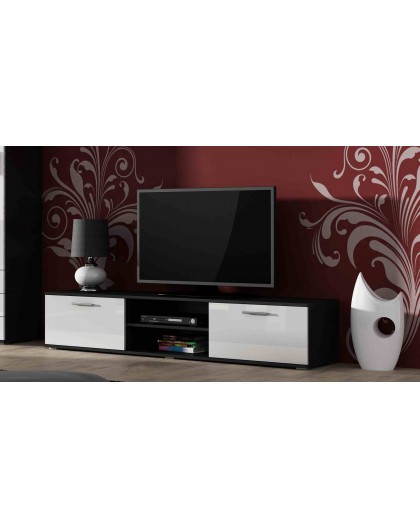 Cama TV stand SOHO 180 black/white gloss