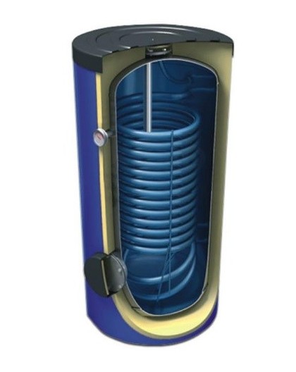 Vertical water heater with one DHW coil MAXI 3.2m2 - 300L