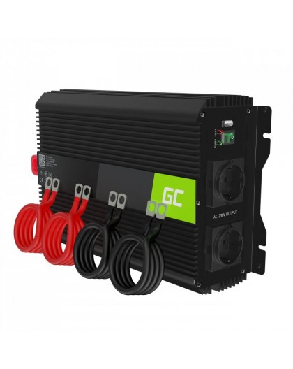 Green Cell INVGC12 power adapter/inverter Auto 3000 W Black