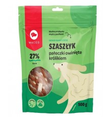 MACED Rabbit wrapped rawhide sticks - dog chew - 500 g