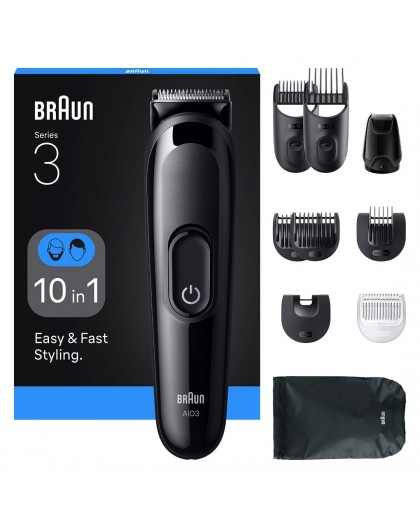 Braun AIO3560 hair trimmers/clipper Black 14 Nickel-Metal Hydride (NiMH)