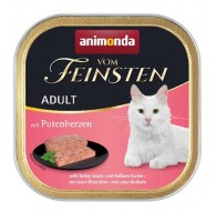 ANIMONDA Vom Feinsten Adult Turkey hearts - wet cat food - 100g