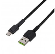 Green Cell KABGC24 lightning cable 0.3 m Black