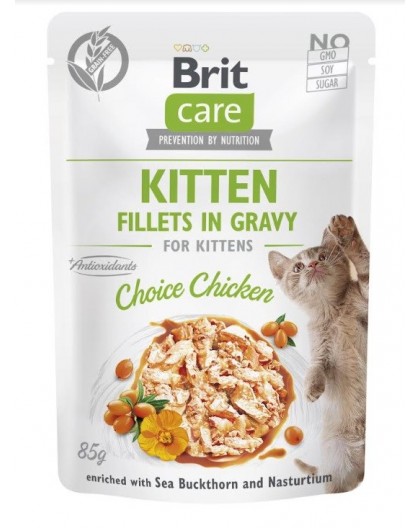 BRIT Care Cat Kitten Choice Pouch - wet cat food - 85 g