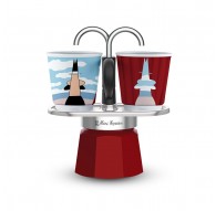 Bialetti Mini Express Magritte Moka pot Red, Silver