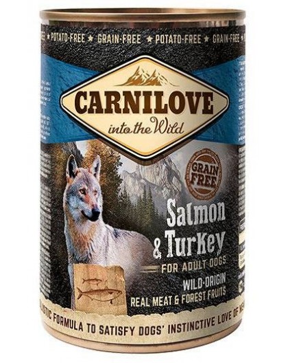 CARNILOVE Into the Wild Salmon&Turkey - Wet dog food - 400 g