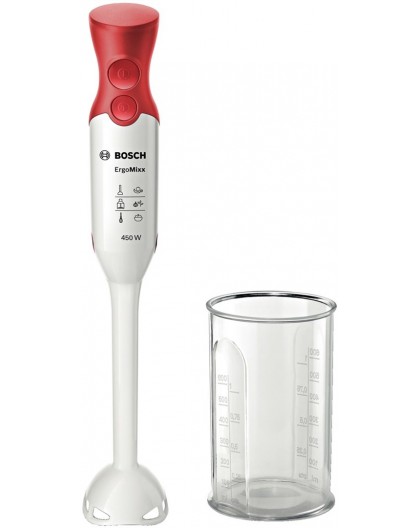 Bosch MSM64010 blender Immersion blender 450 W Red, White