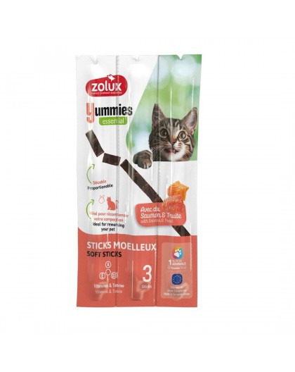 ZOLUX Yummies Salmon with trout - cat treats - 3x5g