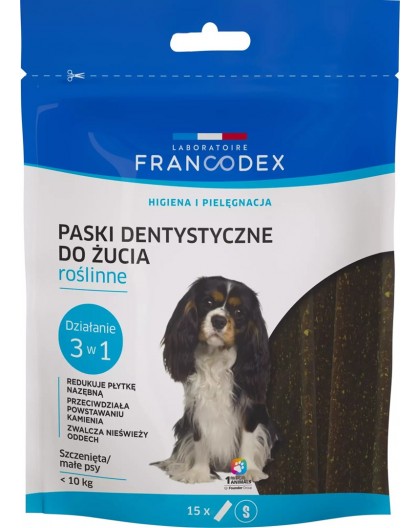 FRANCODEX Dental Strips S - dog treat - 15