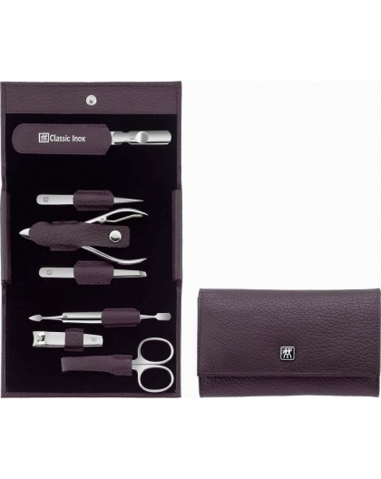 ZWILLING Classic Inox travel set 97646-008-0 - purple case 7 items