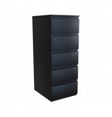 Topeshop W5 CZERŃ chest of drawers