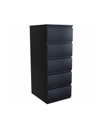 Topeshop W5 CZERŃ chest of drawers