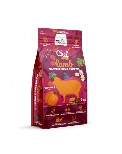 SYTA MICHA Chef Puppy Lamb, raspberries and pumpkin - dry dog food - 9kg