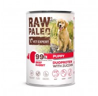 RAW PALEO Duoprotein Beef & Rabbit Puppy - wet dog food - 400g